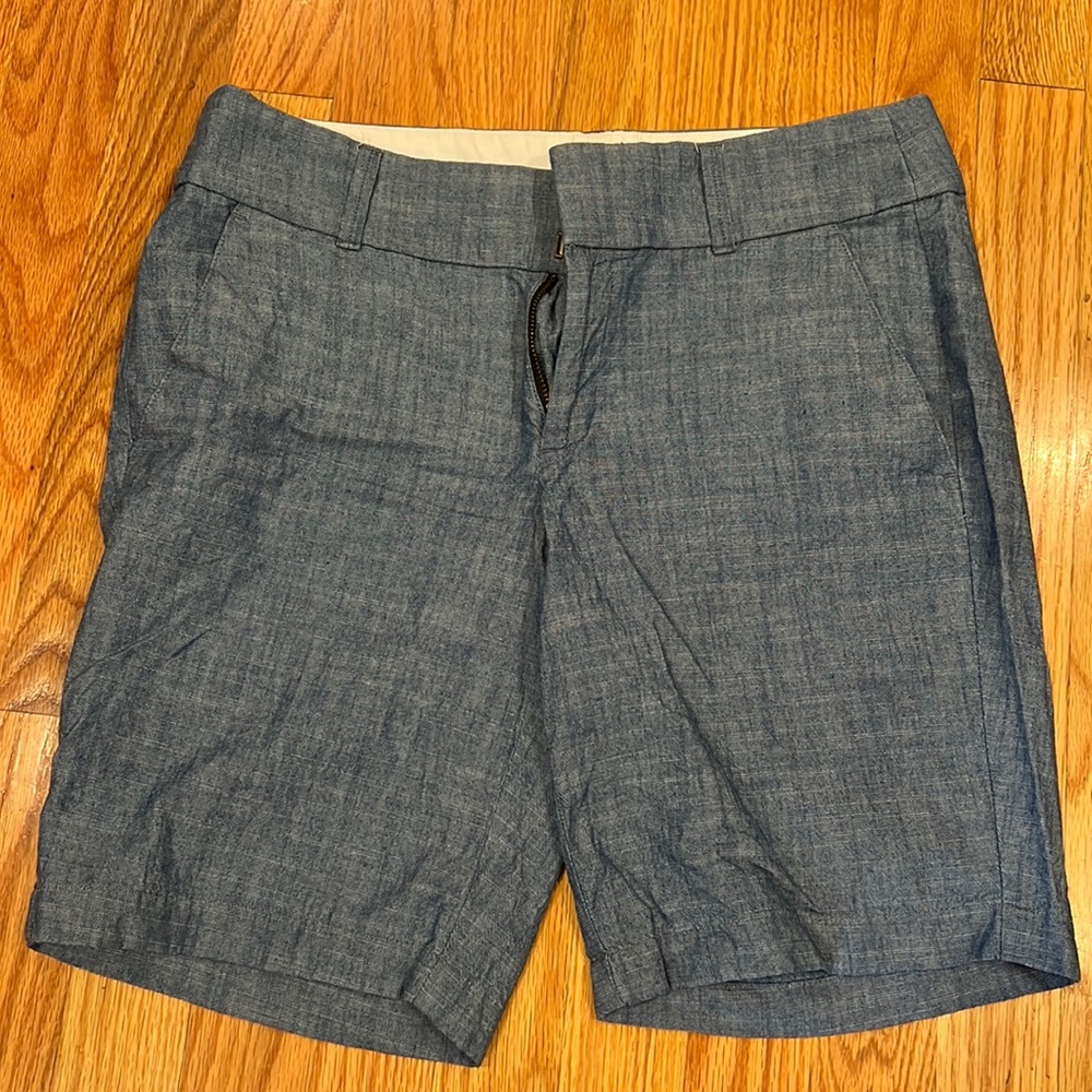 Classic jean color but linen feel shorts